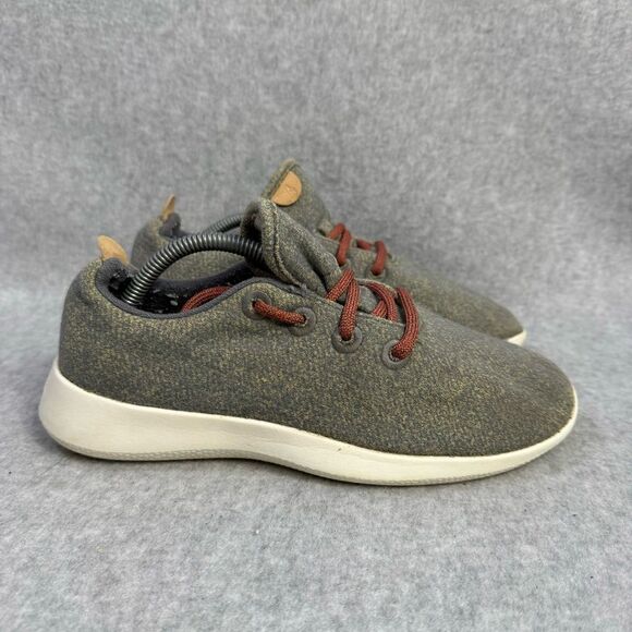 Allbirds Wool Runners Womens Size 7 Grey White Low Top Casual Running Sneakers - Picture 4 of 9